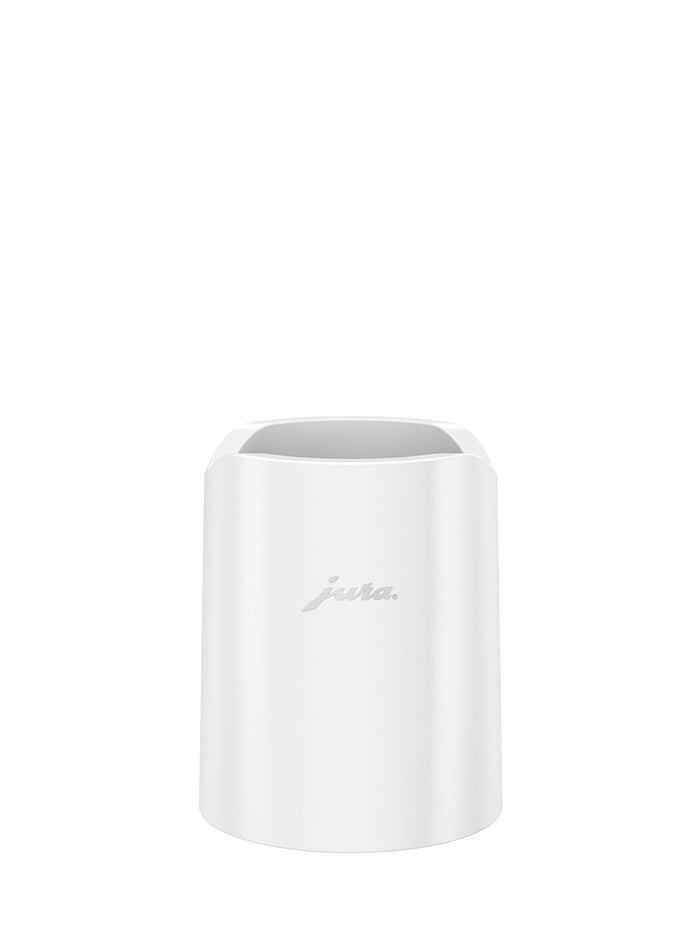 Front view of white Jura Glacette displayed on a white background