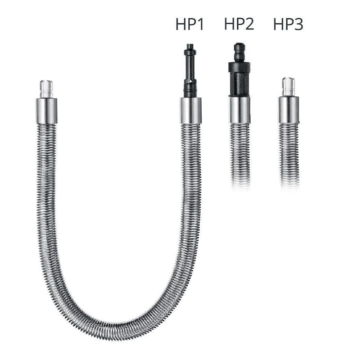 Jura Milk Pipe with Stainless Steel Casing Connector displayed on a white background