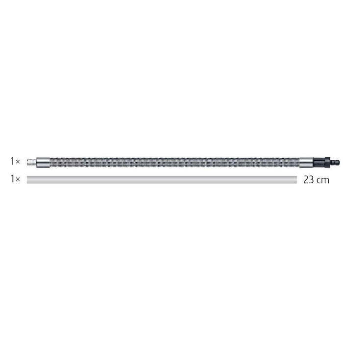 Jura Milk Pipe Parts with Stainless Steel Coil with dimensions displayed on a white background