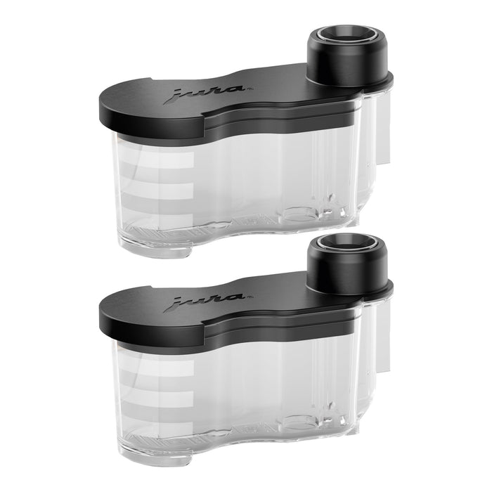 Set of 2 Jura syrup attachment for Jura automatic coffee machines on a white background