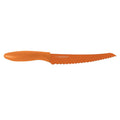 Kai Pure Komachi 2 Bread Knife, 8″ colored orange displayed on a white background