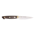 KRAMER by ZWILLING 2.0 Carbon Steel Paring Knife - 3.5″ displayed horizontally on a white background