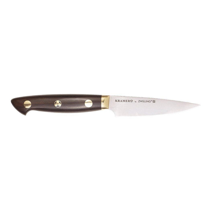 KRAMER by ZWILLING 2.0 Carbon Steel Paring Knife - 3.5″ displayed horizontally on a white background