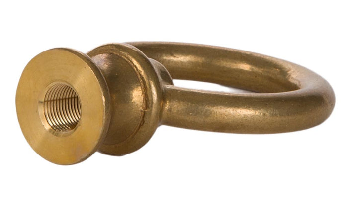 Large Brass Lamp Loops, 3-1/2" dia., 4-1/2" ht., CHOICE of 3/8F or 1/2F