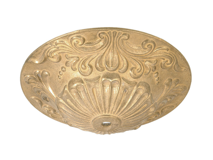 Large Cast Brass Canopy, 7 7/8" dia.