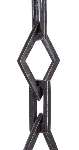 Large, Gothic Style Brass Chain