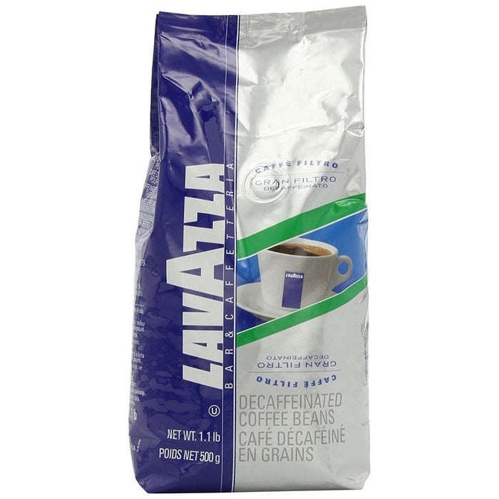 Lavazza Coffee Beans Lavazza Gran Filtro Medium Roast Decaf Coffee Beans 1.1 lb Bag displayed on a white background