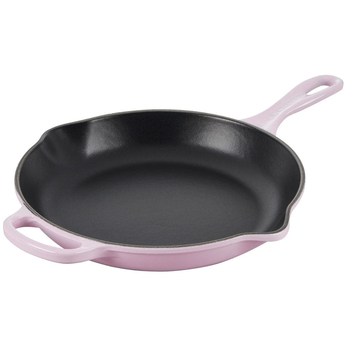 Shallot Le Creuset 10.25″ Enameled Cast Iron Signature Round Skillet with Handle displayed on a white background