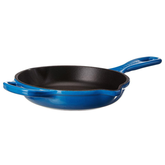 Marseille 6.33" Le Creuset skillet from the side view on a white background