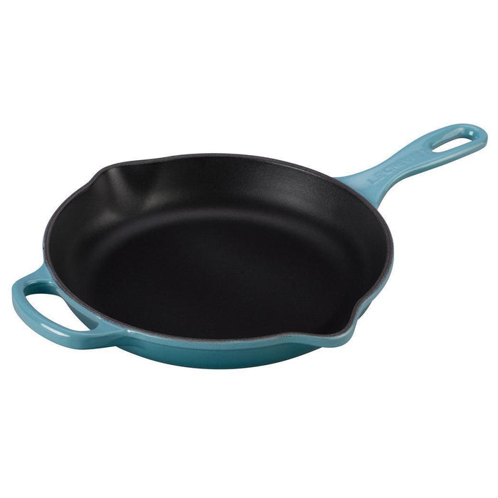 Caribbean Le Creuset 9″ Signature Cast Iron Handle Skillet displayed on a white background