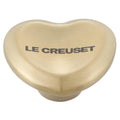 Le Creuset Figural Heart Knob - Light Gold - Large (45mm) displayed on a white background