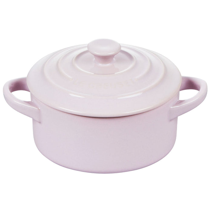 Shallot Le Creuset Mini Round Cocotte 8 oz displayed on a white background