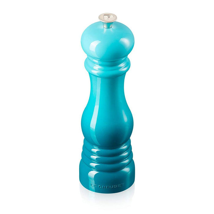 Caribbean Le Creuset Pepper Mill displayed on a white background