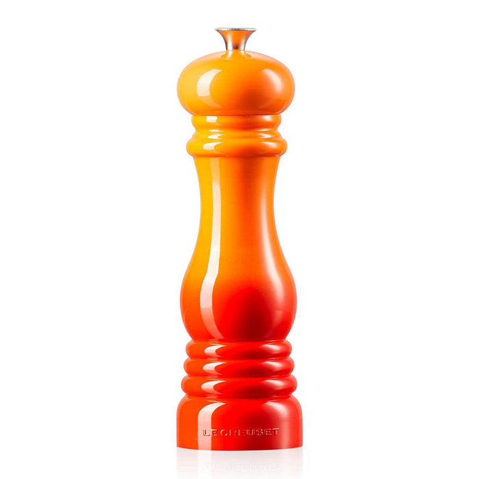 Flame Le Creuset Salt Mill displayed on a white background