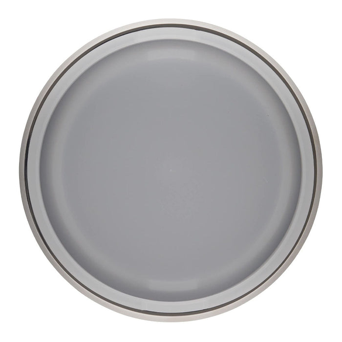 Top view of Le Creuset lid displayed on a white background