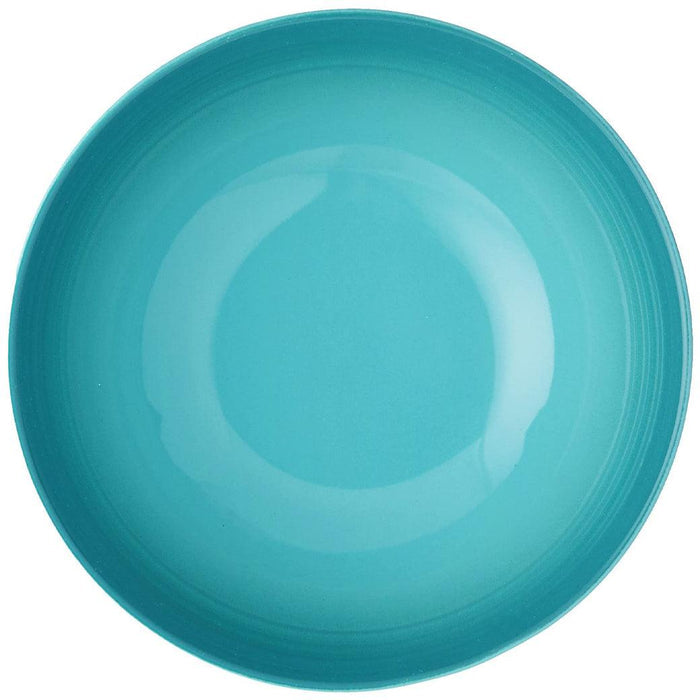 Top view of Caribbean Le Creuset 22 oz. Soup Bowl displayed on a white background