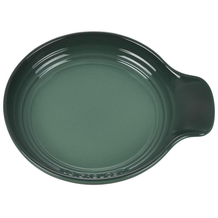 Artichaut Le Creuset Signature Stoneware Spoon Rest, 6″ displayed on a white background