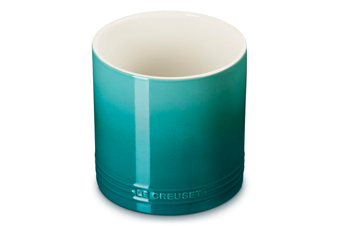 Riviera Le Creuset Stoneware 2.7 Qt. Utensil Crock displayed on a white background