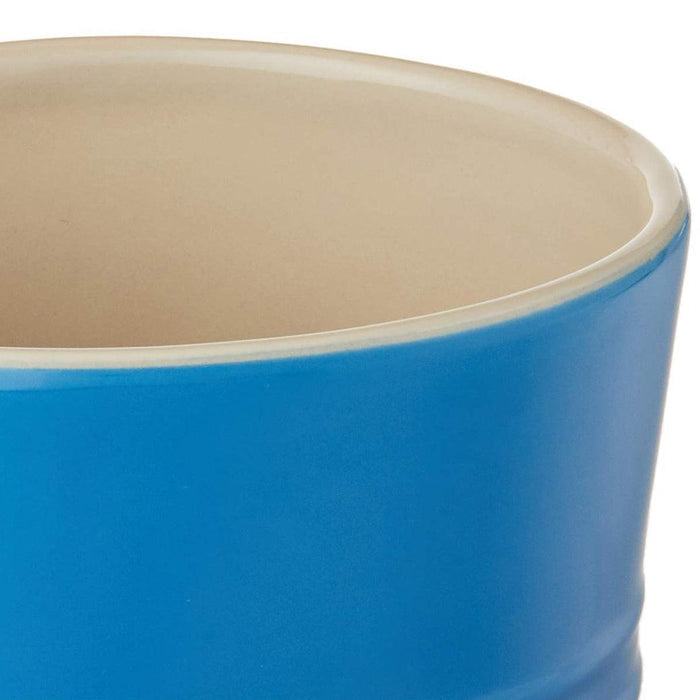 Close up of Le Creuset Stoneware 2.75 Qt. Utensil Crock displayed on a white background