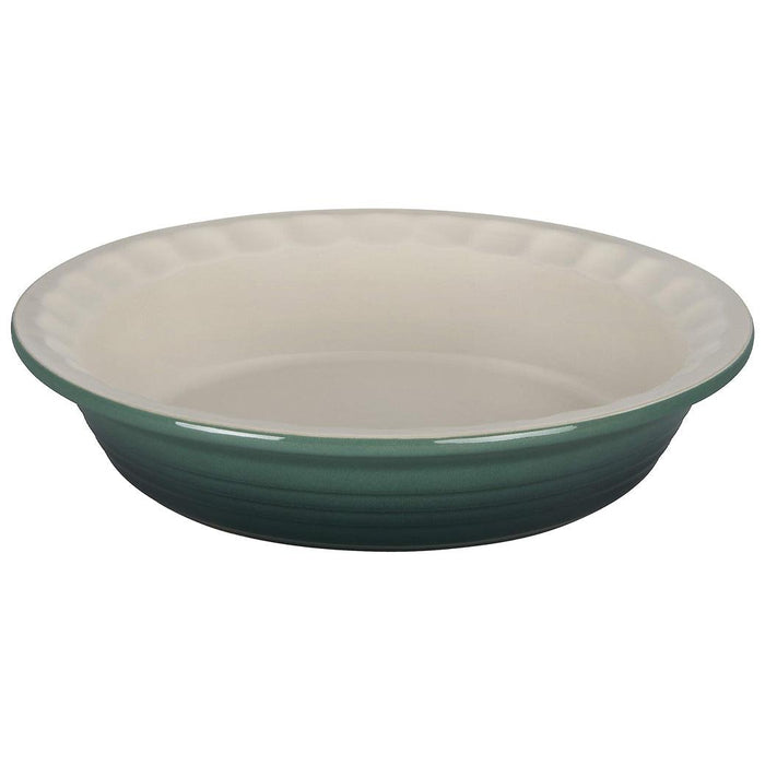 Artichaut Le Creuset Stoneware Pie Dish displayed on a white background
