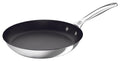 8 inch Le Creuset Tri-Ply Stainless Steel Nonstick Fry Pan displayed on a white background