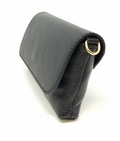 Leather Crossbody Clutch, Black