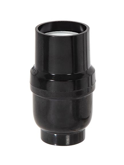 Long Keyless Phenolic E-26 Lamp Socket, No Set Screw or UNO Threads