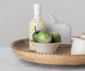 Mango Wood Lazy Susan w/ Scalloped Edge, Natural