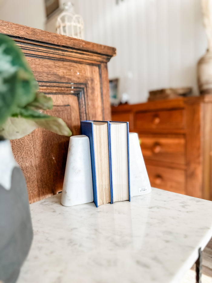 Marble Bookends