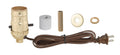 Medium Base E-26 Pre-wired Bottle Kit with 3/4 Inch Adapter, Brown Cord