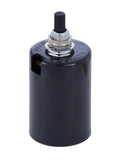 Medium Base, Phenolic, 2-Piece Bottom Husk Socket with On-Off Turn Knob
