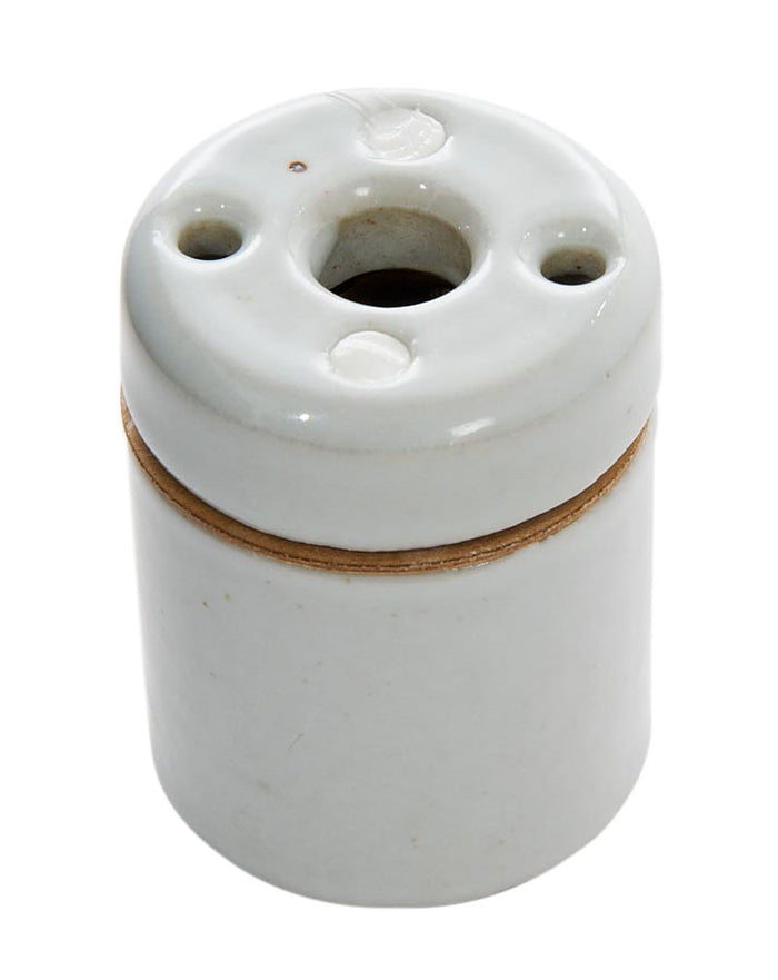 Medium Base Two-piece Porcelain Socket w/Mount Gasket - Leviton CAT. NO. 30