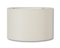 Mid Century Retro Drum Lamp Shades - Eggshell Color, 100% Fine Linen