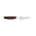 Miyabi Artisan Paring Knife - 3.5″ displayed horizontally on a white background