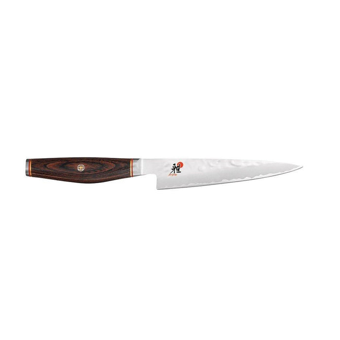 Miyabi Artisan Utility Knife - 5″ displayed horizontally on a white background