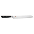 Miyabi Evolution Bread Knife - 9″ displayed horizontally on a white background