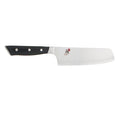 Miyabi Evolution Nakiri Knife - 6.5″ displayed horizontally on a white background