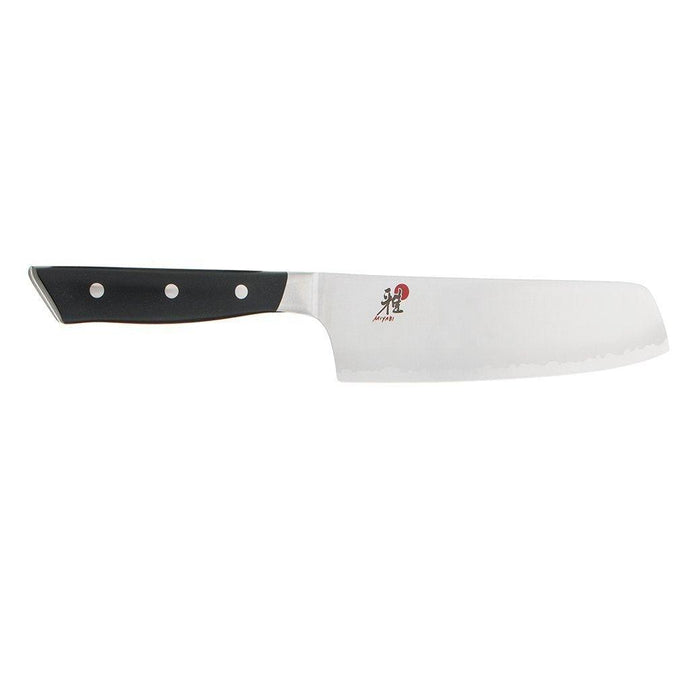 Miyabi Evolution Nakiri Knife - 6.5″ displayed horizontally on a white background