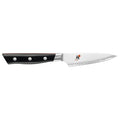 Miyabi Evolution Paring Knife - 3.5″ displayed horizontally on a white background