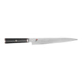 Miyabi Kaizen Slicing Knife - 9.5″ displayed horizontally on a white background
