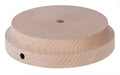 Modern Style Round Wooden Lamp Bases with Tapered Edge, Choice of Size 4 to 9" Top Dia.