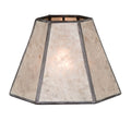 Natural Mica Hexagon Chandelier Shade