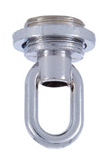 Nickel Die Cast Screw Collar Loop 1/4 F Tap
