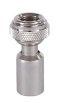 Nickel Finish Hang Straight Swivel, 11/16 inch dia. seat, 1/8F