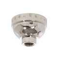 Nickel Plated Brass E-26 Socket Cap, No Set Screw, 1/8 IP