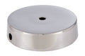 Nickel Plated Disc Brass Lamp Base, Choice of Size 4 to 6" Dia.