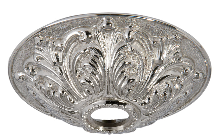 Nickel Plated Finish Cast Brass Screw Collar Canopy