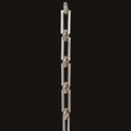 Nickel Plated, Hand Made Rectangular Brass Lamp Chain