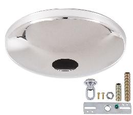 Nickel Plated Modern Ceiling Canopy & Canopy Kit