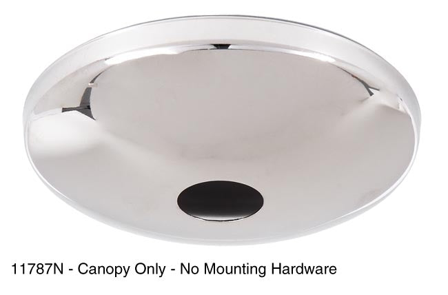 Nickel Plated Modern Ceiling Canopy & Canopy Kit